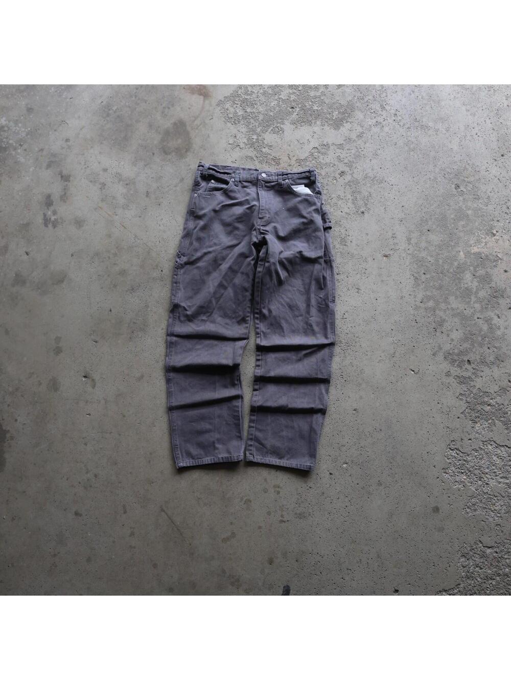 Dickies Carpenter Pants Mens 34x32 Gray Canvas Workwear Utility Pants